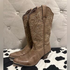 Durango Brown Heeled Boots